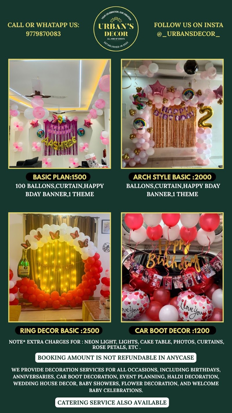 The urban balloon decor